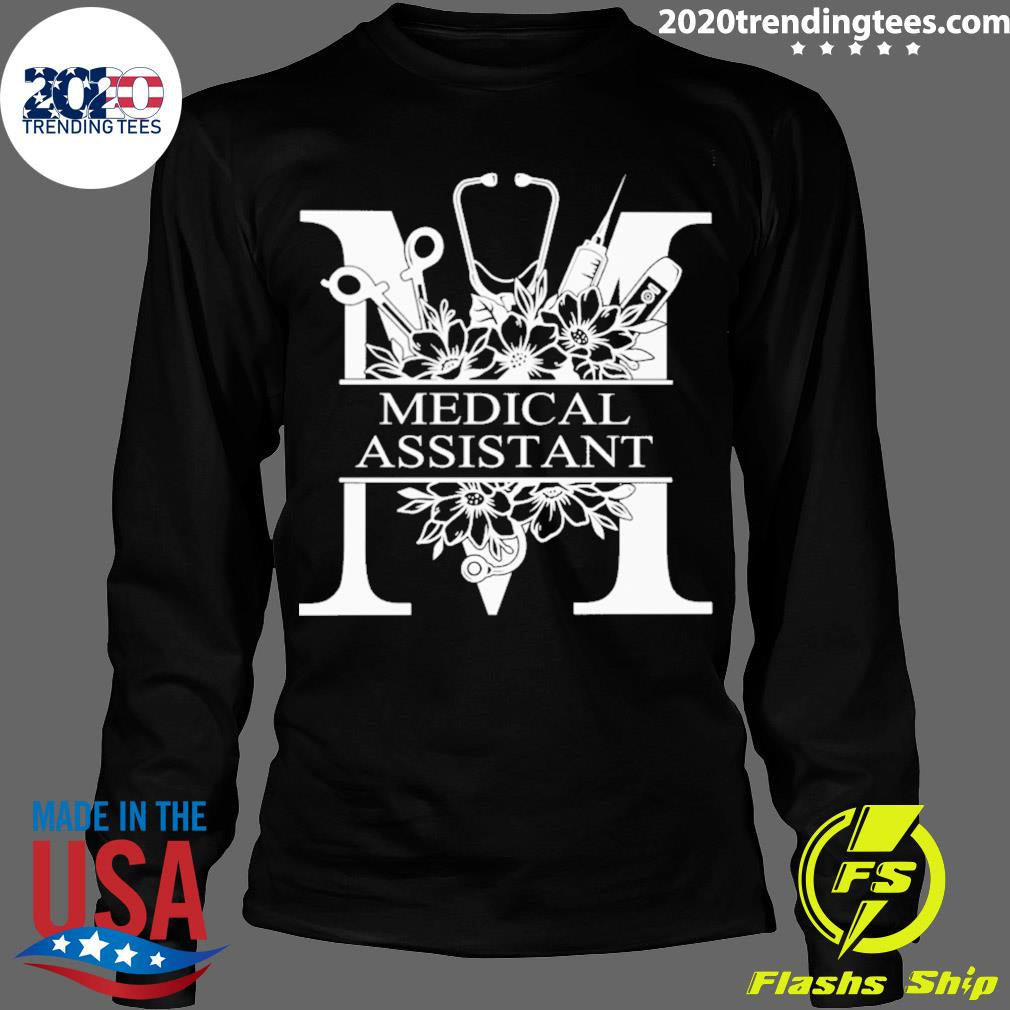 Nice nurse Split Floral Frame Medical Assistant - Adult & Kids T-Shirts, Sweatshirts & Hoodies apparel design preview 4