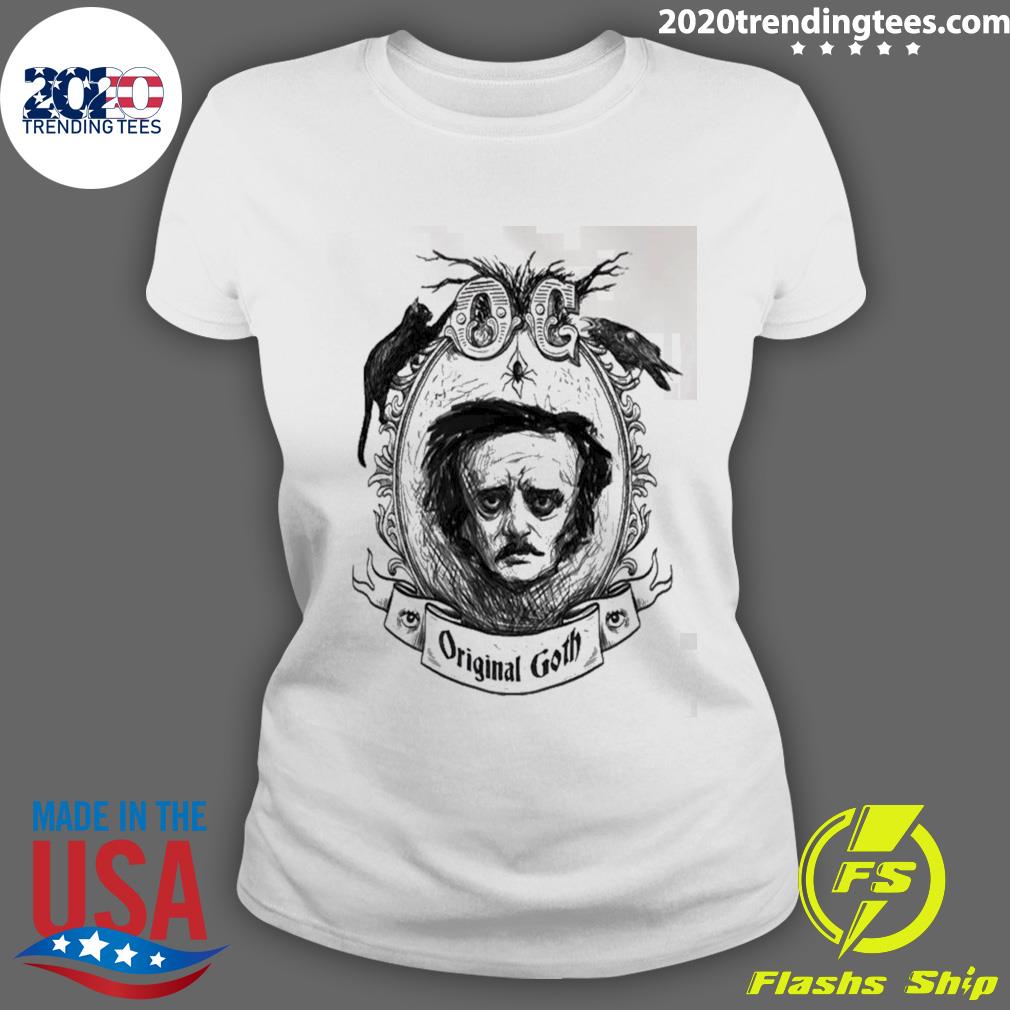 Nice original Goth Edgar Allan Poe - Adult & Kids T-Shirts, Sweatshirts & Hoodies apparel design preview 3