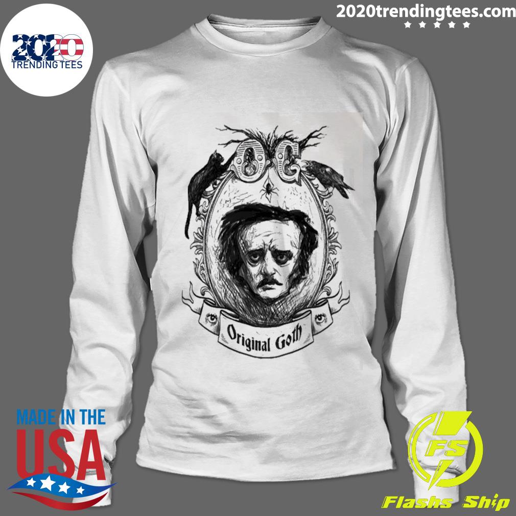 Nice original Goth Edgar Allan Poe - Adult & Kids T-Shirts, Sweatshirts & Hoodies apparel design preview 4