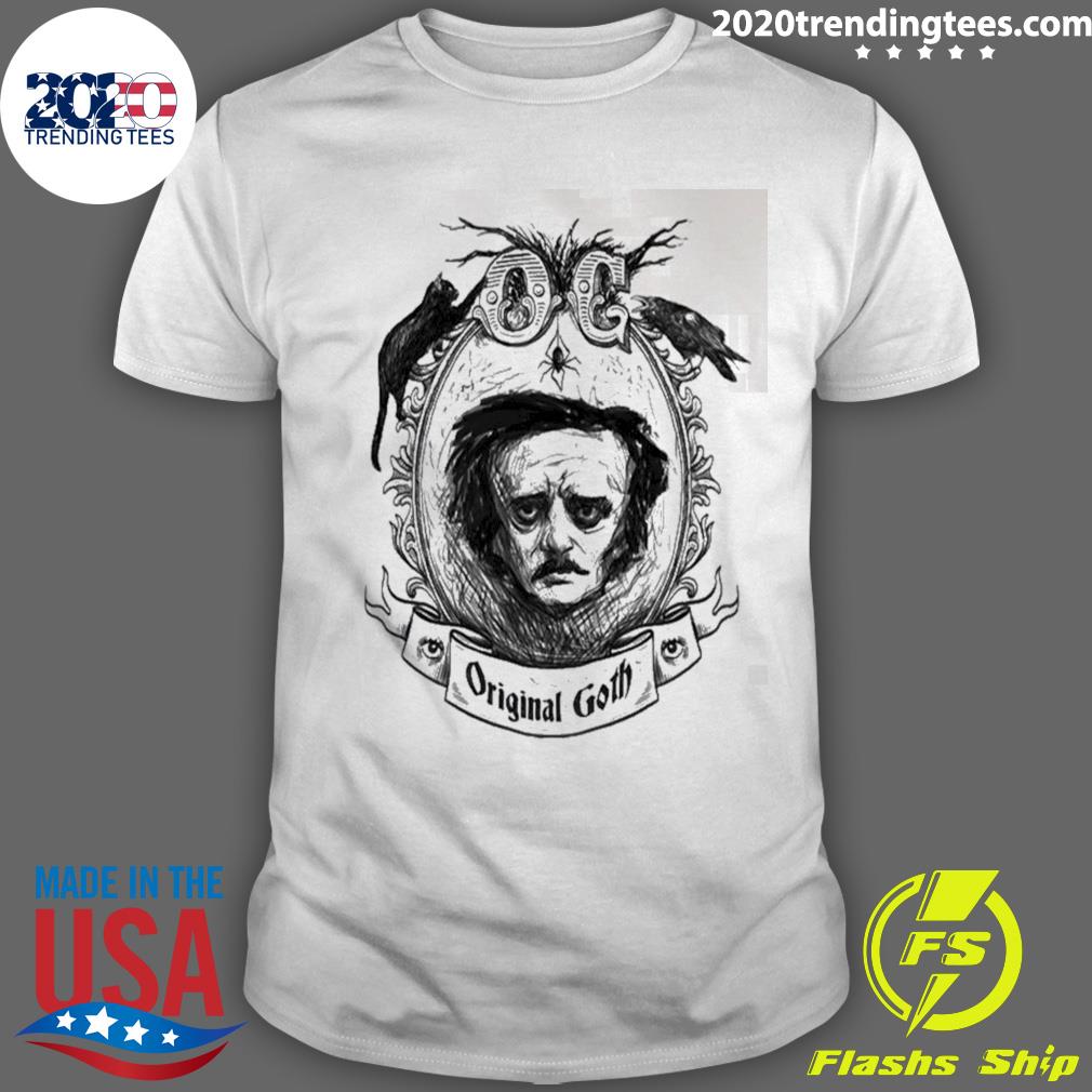 Nice original Goth Edgar Allan Poe - Adult & Kids T-Shirts, Sweatshirts & Hoodies apparel design preview 1