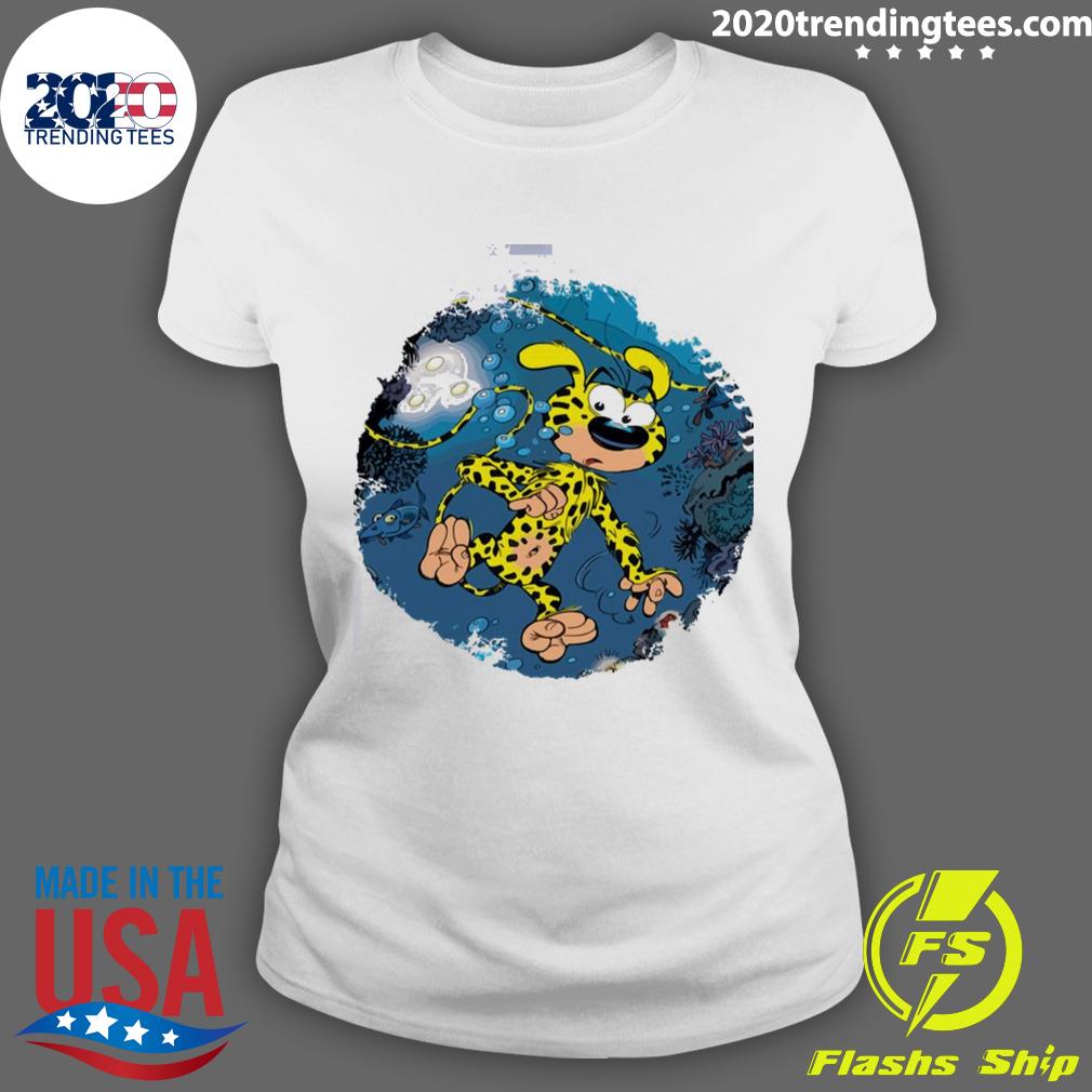 Nice pink Funny Marsupilami Under Water - Adult & Kids T-Shirts, Sweatshirts & Hoodies apparel design preview 3