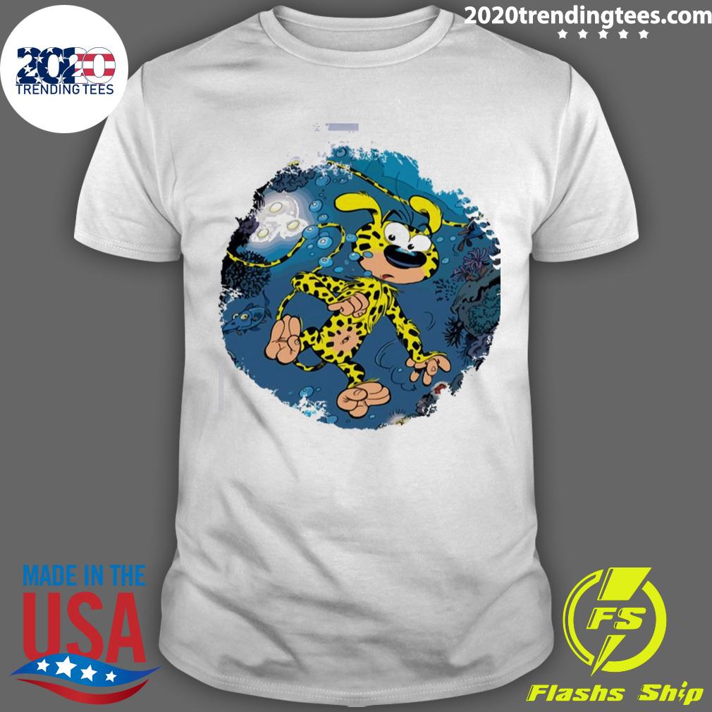 Nice pink Funny Marsupilami Under Water - Adult & Kids T-Shirts, Sweatshirts & Hoodies apparel design preview 1