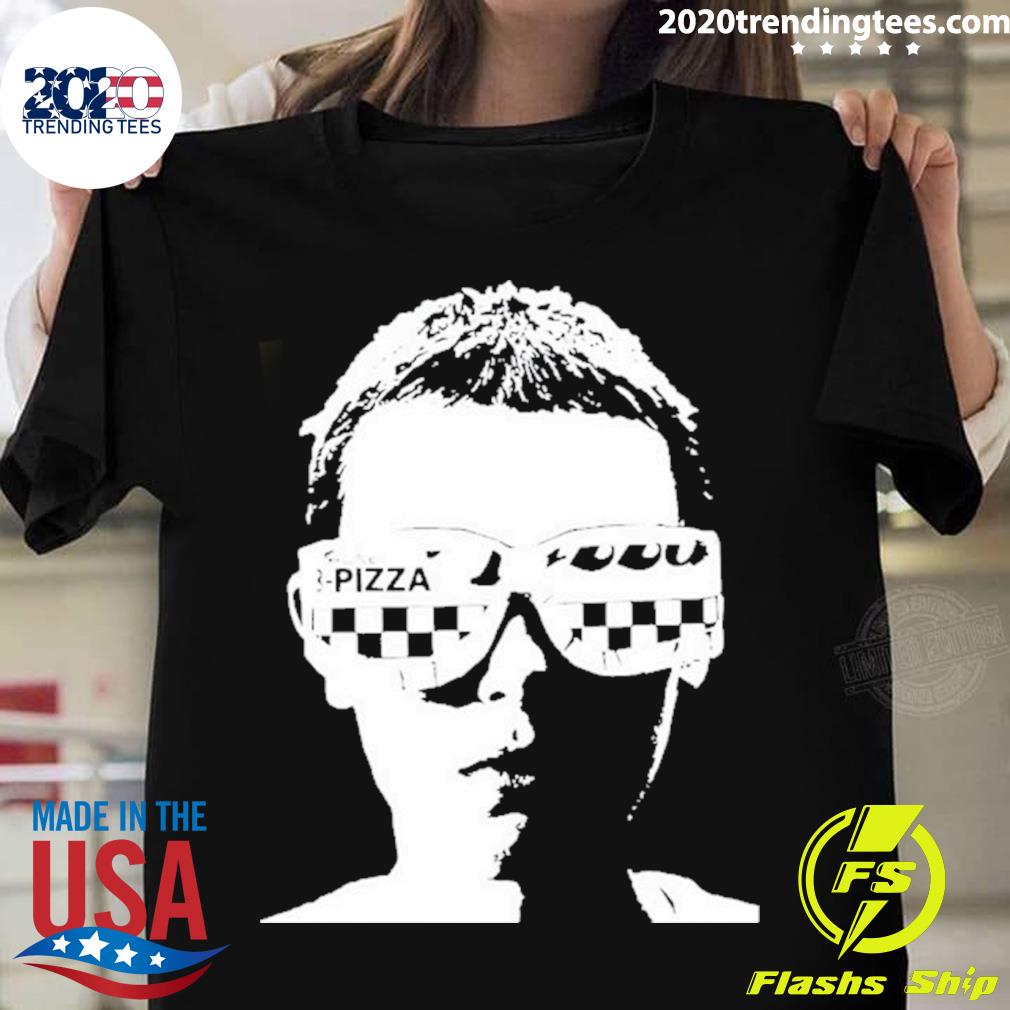 Nice pizza Box Sunglasses Stencil Eleven Stranger - Adult & Kids T-Shirts, Sweatshirts & Hoodies apparel design preview 1