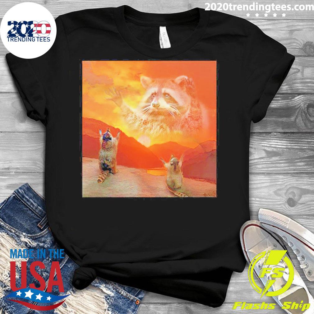 Nice praise The Lord Racoon - Adult & Kids T-Shirts, Sweatshirts & Hoodies apparel design preview 3