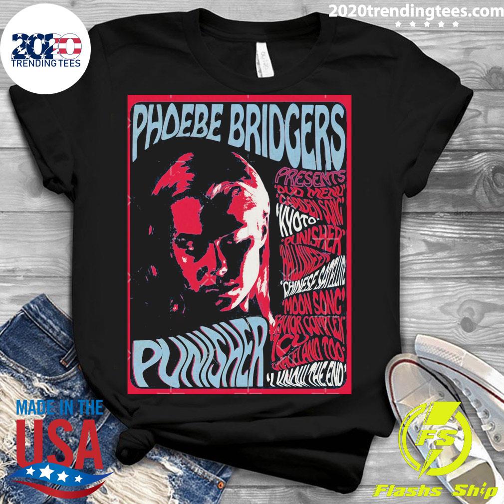 Nice psychedelic Punisher Phoebe Bridgers - Adult & Kids T-Shirts, Sweatshirts & Hoodies apparel design preview 3