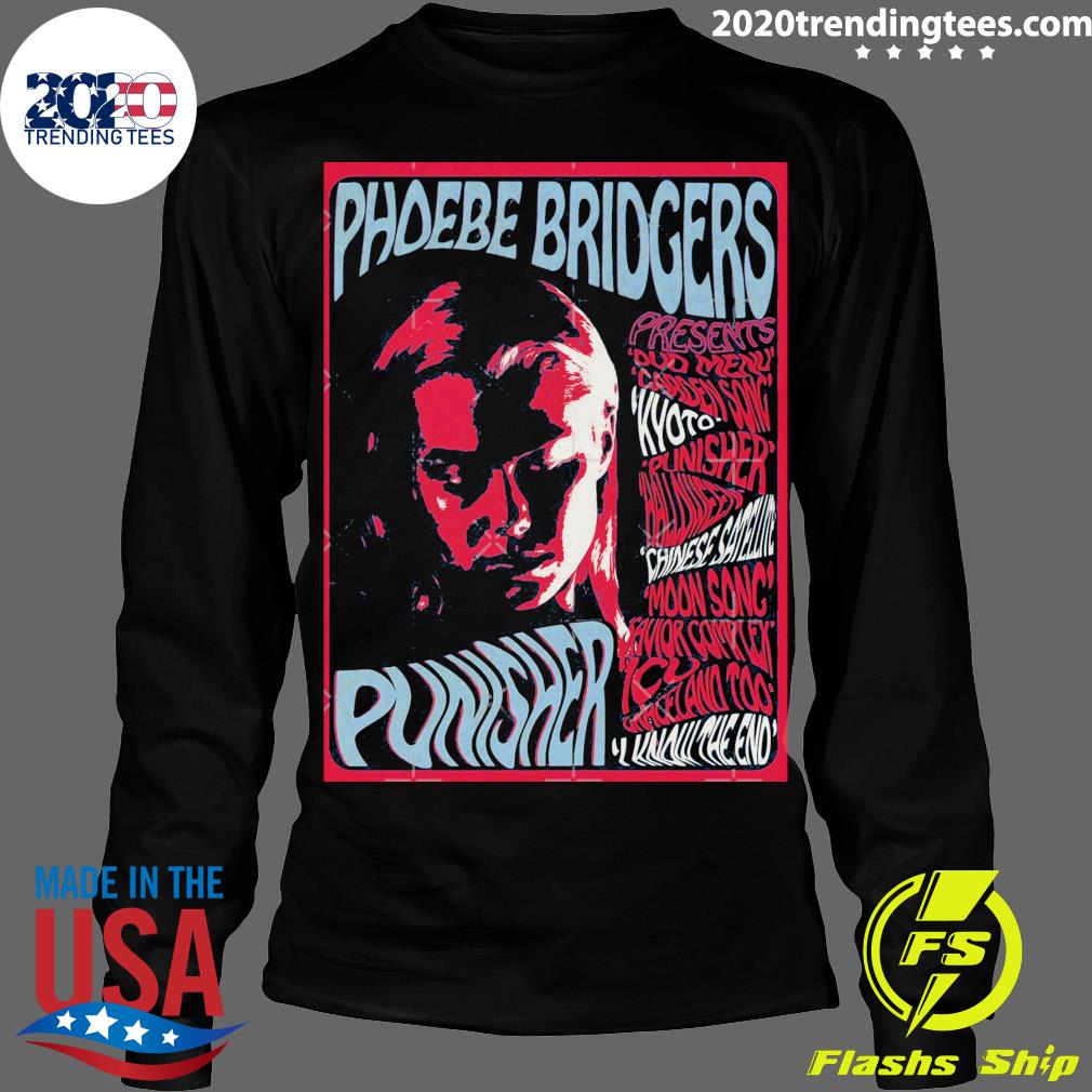 Nice psychedelic Punisher Phoebe Bridgers - Adult & Kids T-Shirts, Sweatshirts & Hoodies apparel design preview 4