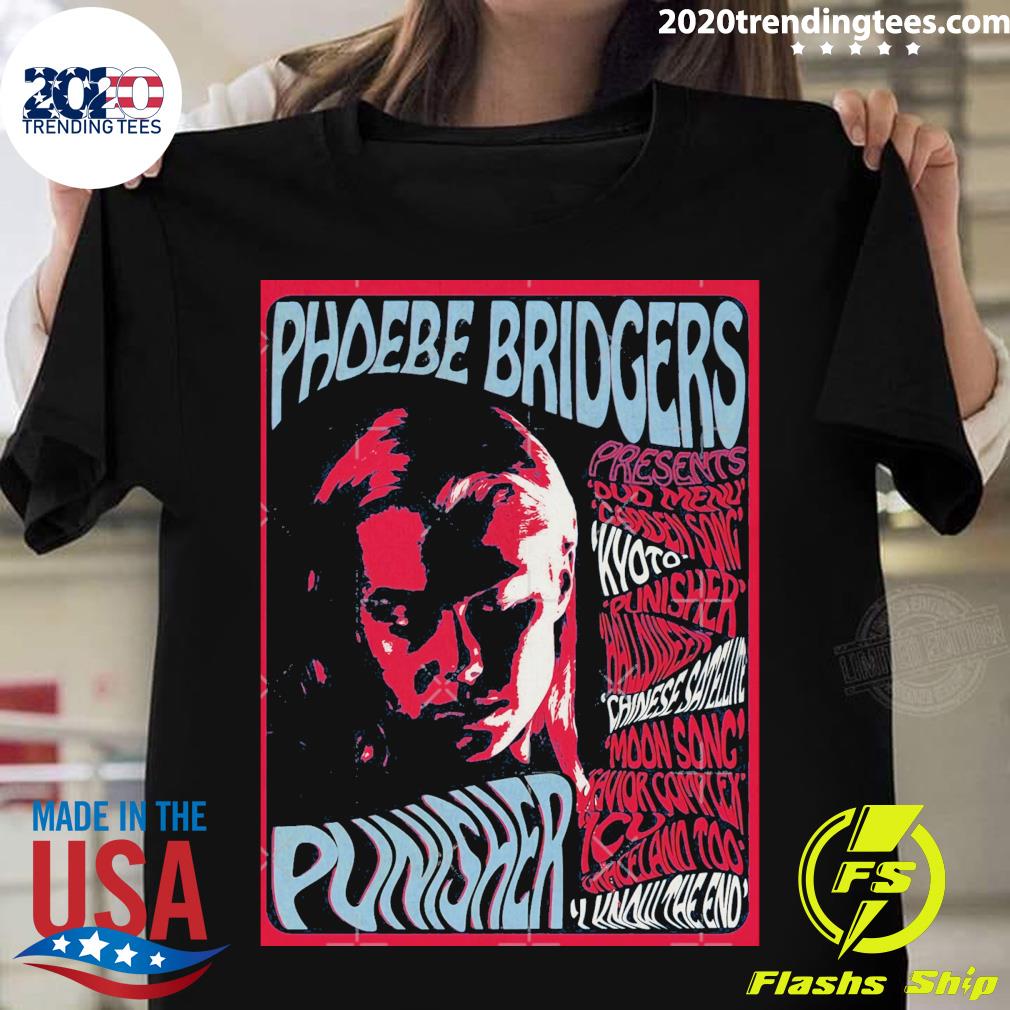 Nice psychedelic Punisher Phoebe Bridgers - Adult & Kids T-Shirts, Sweatshirts & Hoodies apparel design preview 1
