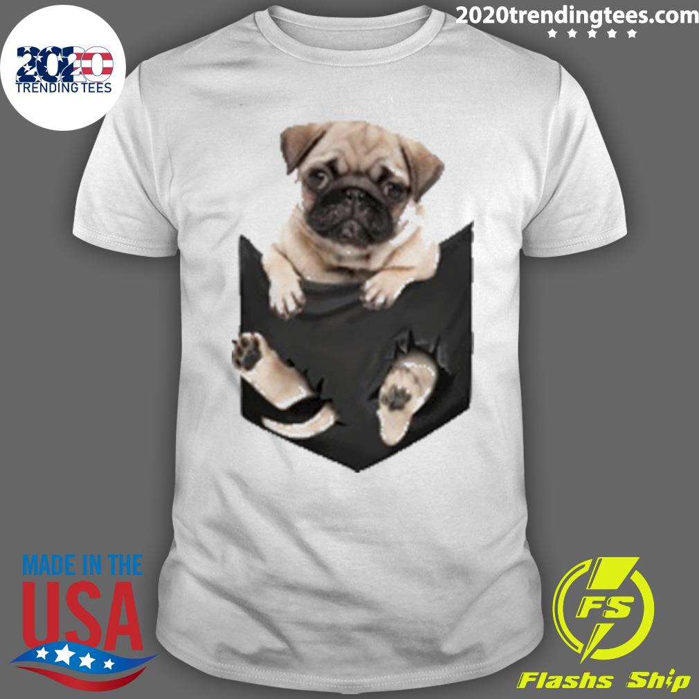 Nice pug In Pocket - Adult & Kids T-Shirts, Sweatshirts & Hoodies apparel design preview 1