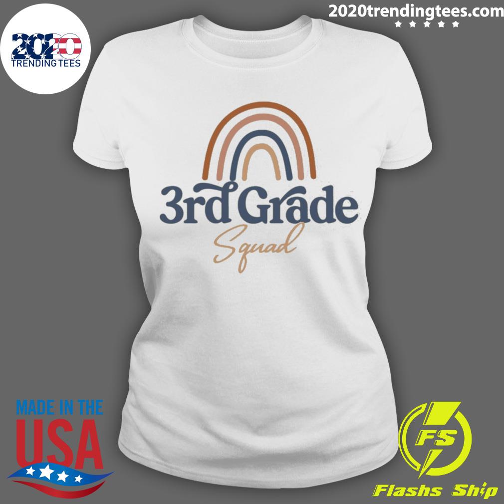 Nice rainbow 3rd Grade Teacher Squad - Adult & Kids T-Shirts, Sweatshirts & Hoodies apparel design preview 3