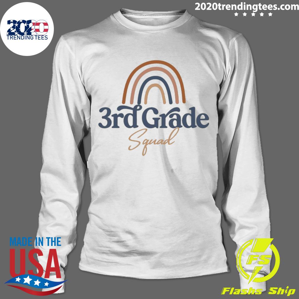 Nice rainbow 3rd Grade Teacher Squad - Adult & Kids T-Shirts, Sweatshirts & Hoodies apparel design preview 4