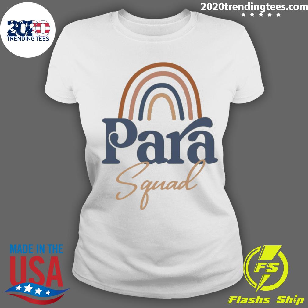 Nice rainbow Paraprofessional Squad - Adult & Kids T-Shirts, Sweatshirts & Hoodies apparel design preview 3