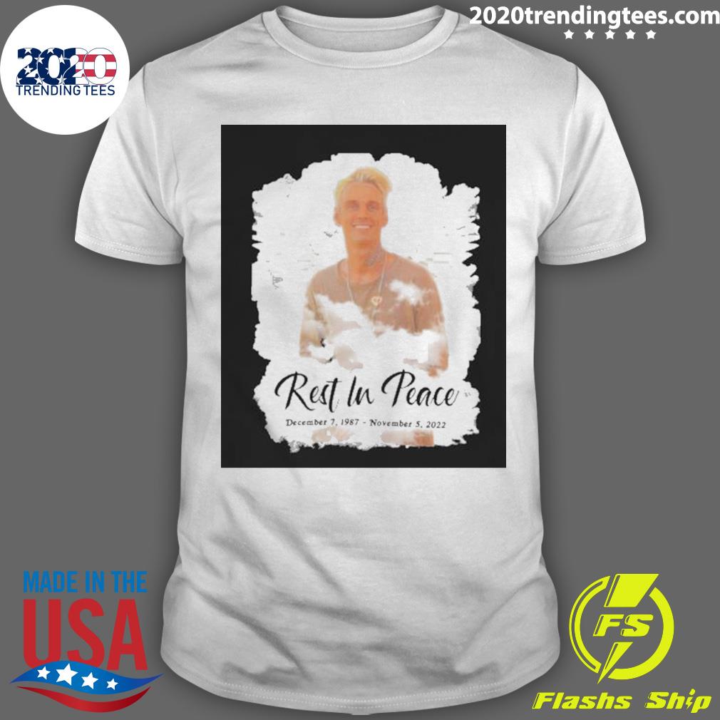 Nice rest In Peace Aaron Carter - Adult & Kids T-Shirts, Sweatshirts & Hoodies apparel design preview 1