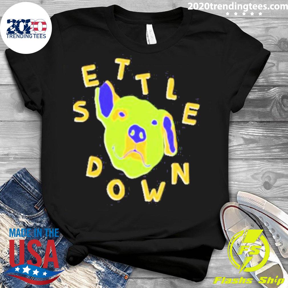 Nice ricky Montgomery Merch Store Settle Down Dog - Adult & Kids T-Shirts, Sweatshirts & Hoodies apparel design preview 3