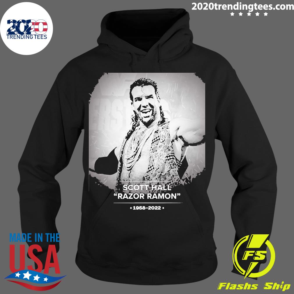 Nice rIP Scott Hall Razor Ramon 1958-2022 - Adult & Kids T-Shirts, Sweatshirts & Hoodies apparel design preview 2