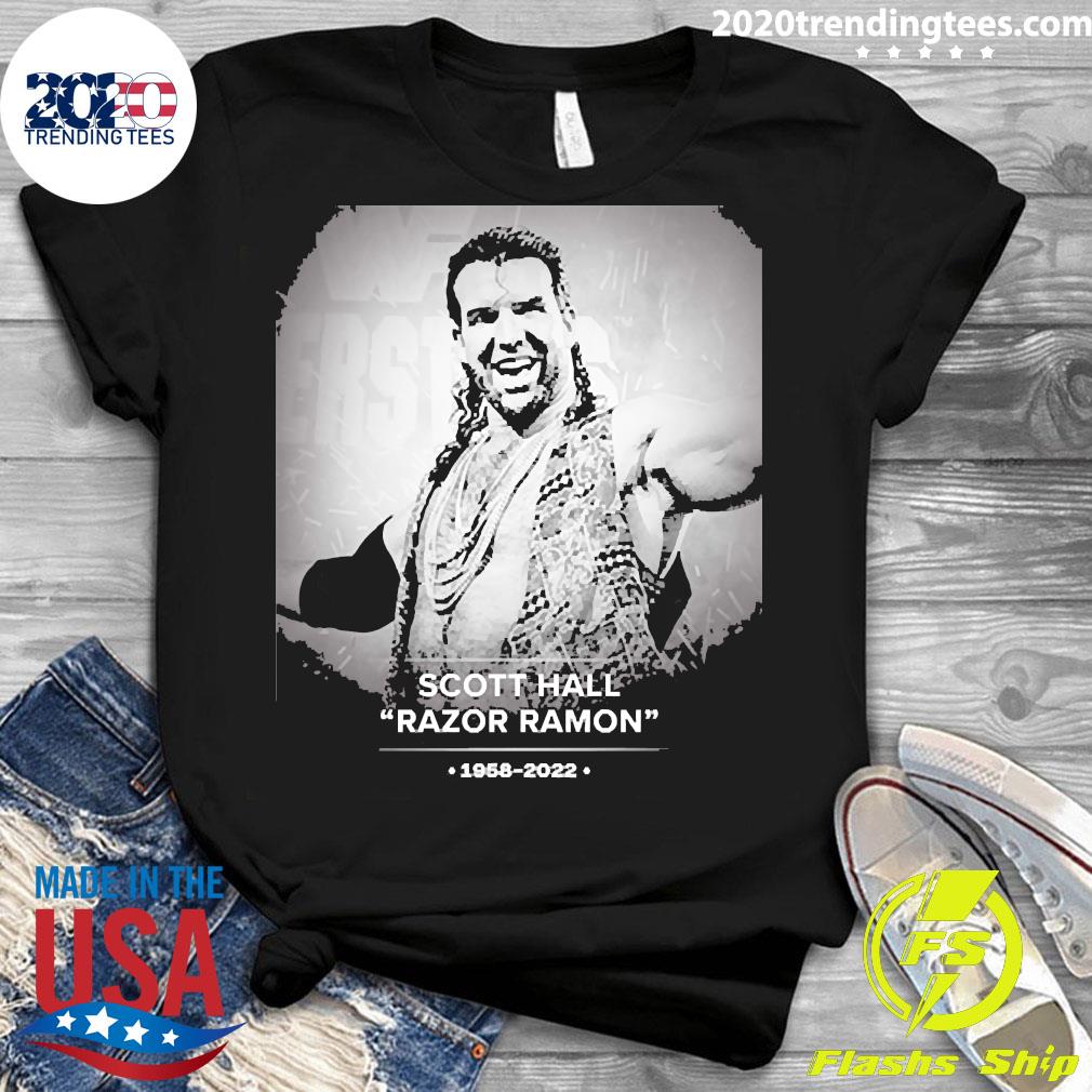 Nice rIP Scott Hall Razor Ramon 1958-2022 - Adult & Kids T-Shirts, Sweatshirts & Hoodies apparel design preview 3