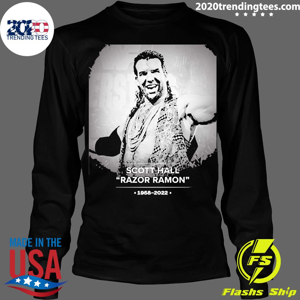 Nice rIP Scott Hall Razor Ramon 1958-2022 - Adult & Kids T-Shirts, Sweatshirts & Hoodies apparel design preview 4