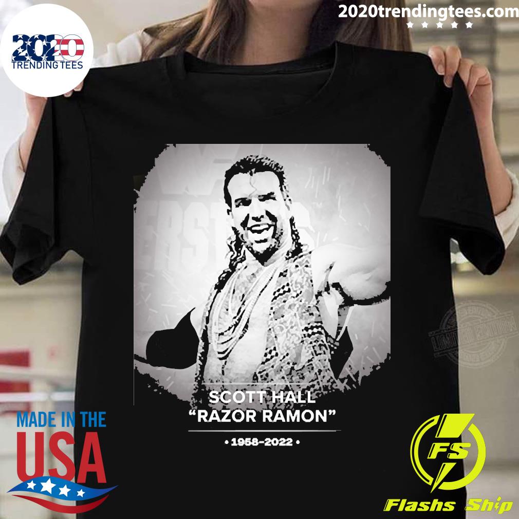 Nice rIP Scott Hall Razor Ramon 1958-2022 - Adult & Kids T-Shirts, Sweatshirts & Hoodies apparel design preview 1