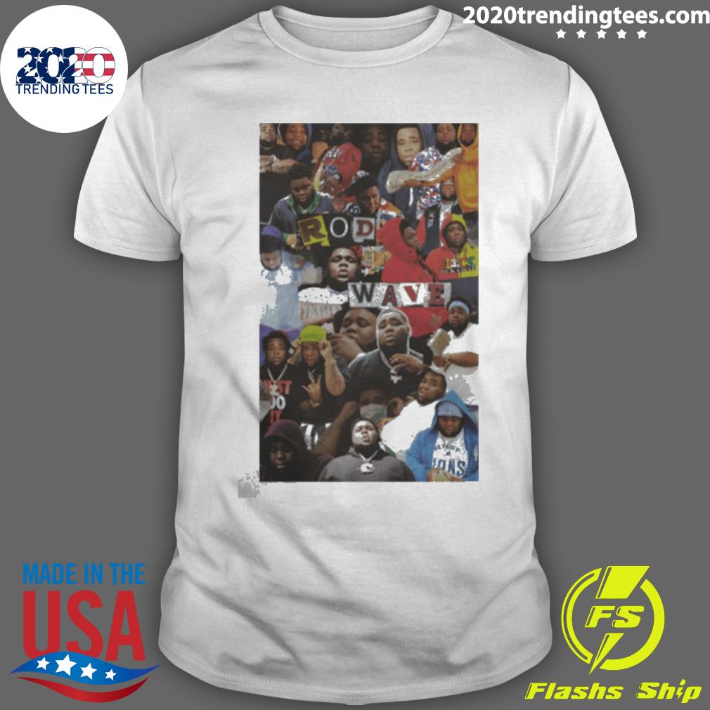 Nice rod Wave Collage Vintage - Adult & Kids T-Shirts, Sweatshirts & Hoodies apparel design preview 1