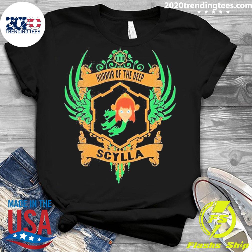 Nice scylla Horror Of The Deep SMITE - Adult & Kids T-Shirts, Sweatshirts & Hoodies apparel design preview 3