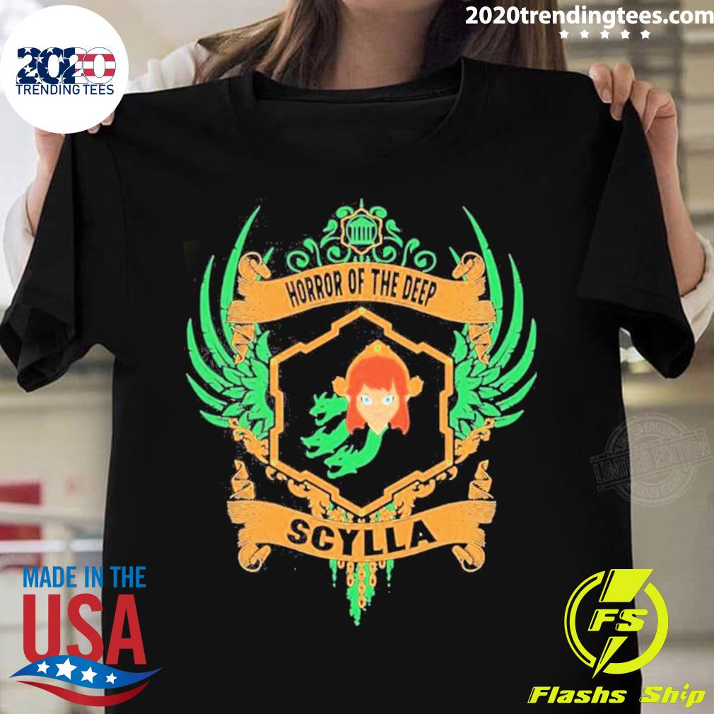 Nice scylla Horror Of The Deep SMITE - Adult & Kids T-Shirts, Sweatshirts & Hoodies apparel design preview 1
