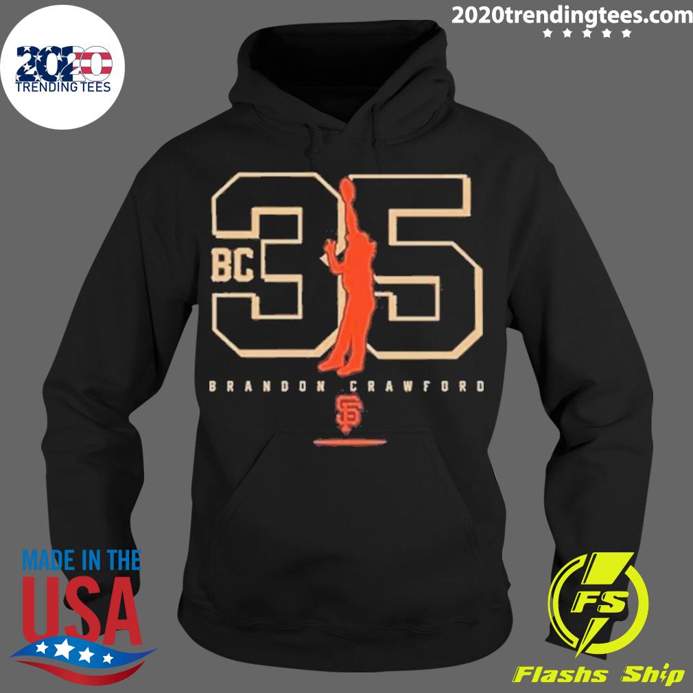 Nice sf Giants On Brandon Crawford - Adult & Kids T-Shirts, Sweatshirts & Hoodies apparel design preview 2