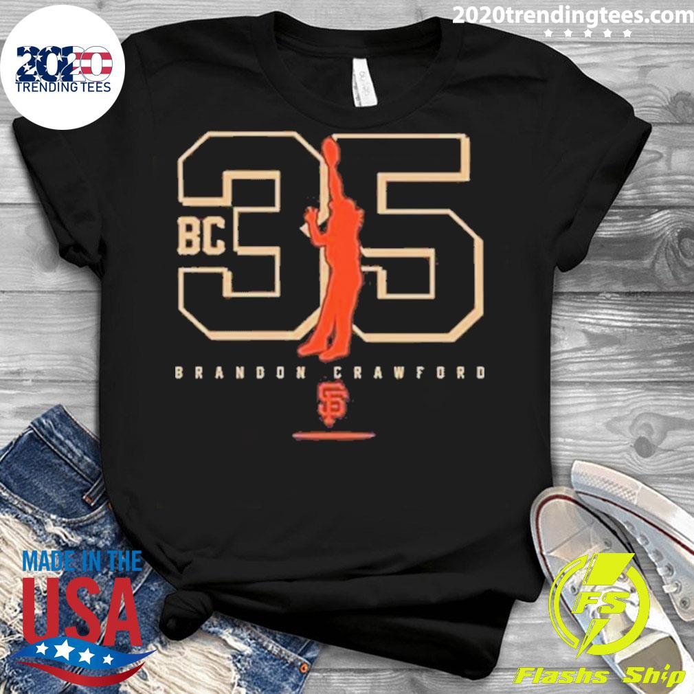 Nice sf Giants On Brandon Crawford - Adult & Kids T-Shirts, Sweatshirts & Hoodies apparel design preview 3