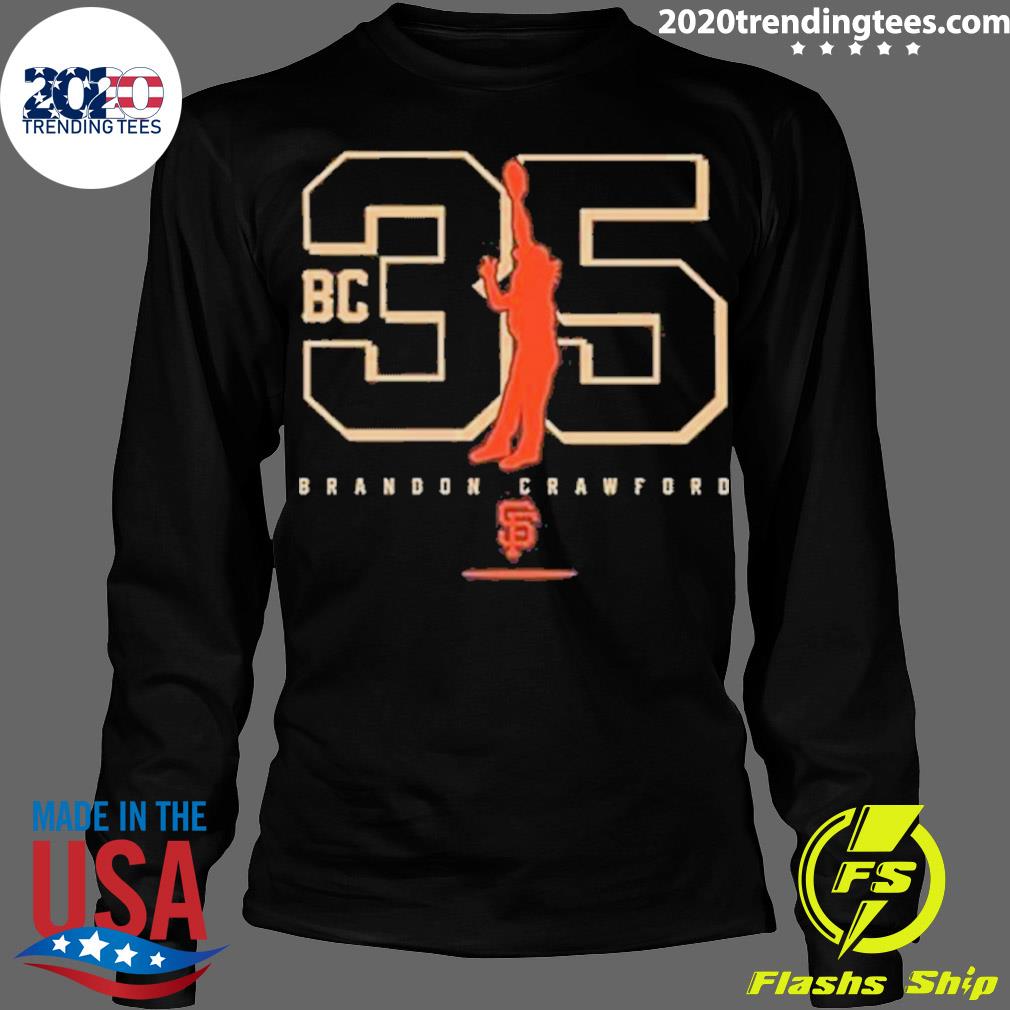 Nice sf Giants On Brandon Crawford - Adult & Kids T-Shirts, Sweatshirts & Hoodies apparel design preview 4