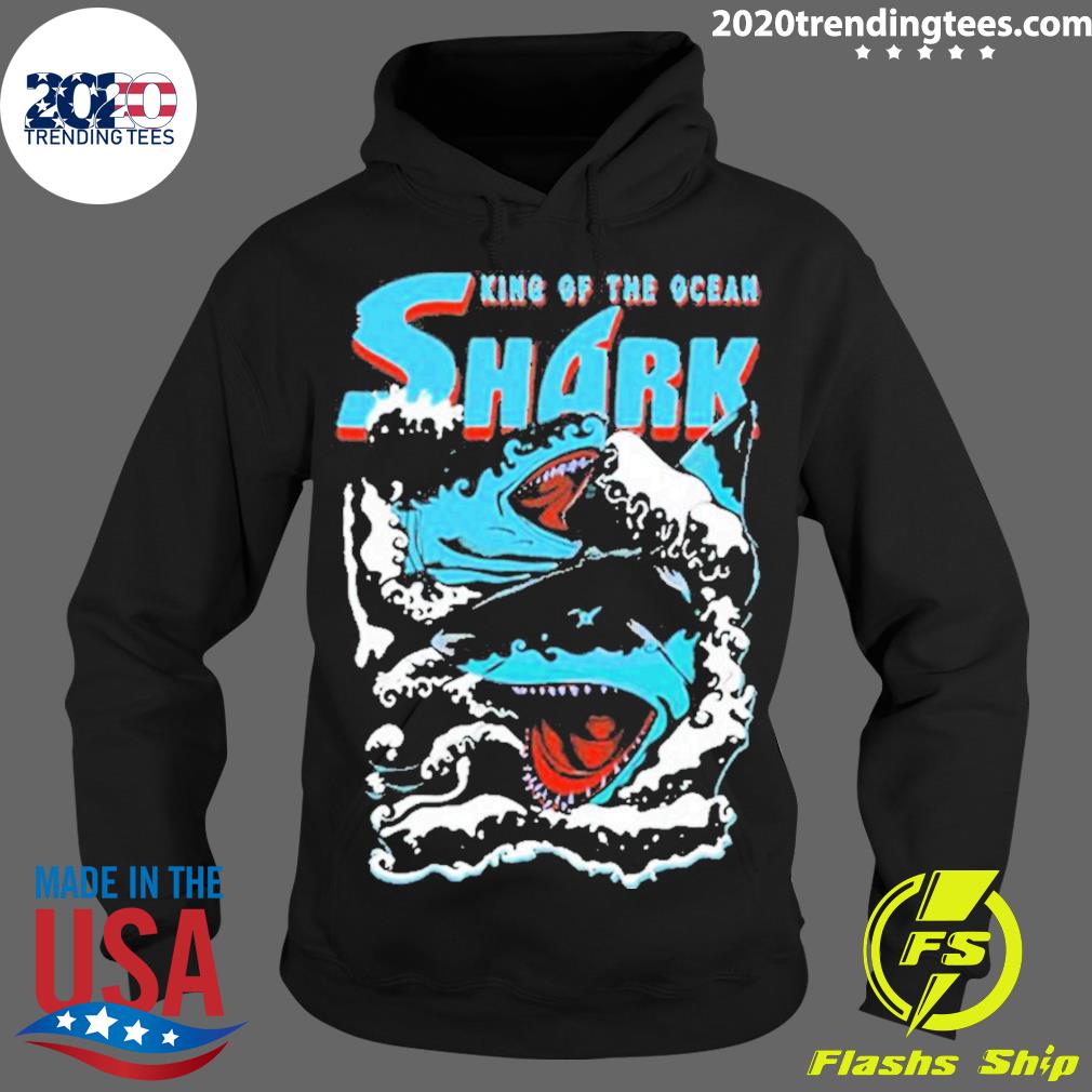 Nice shark King Of The Ocean - Adult & Kids T-Shirts, Sweatshirts & Hoodies apparel design preview 2