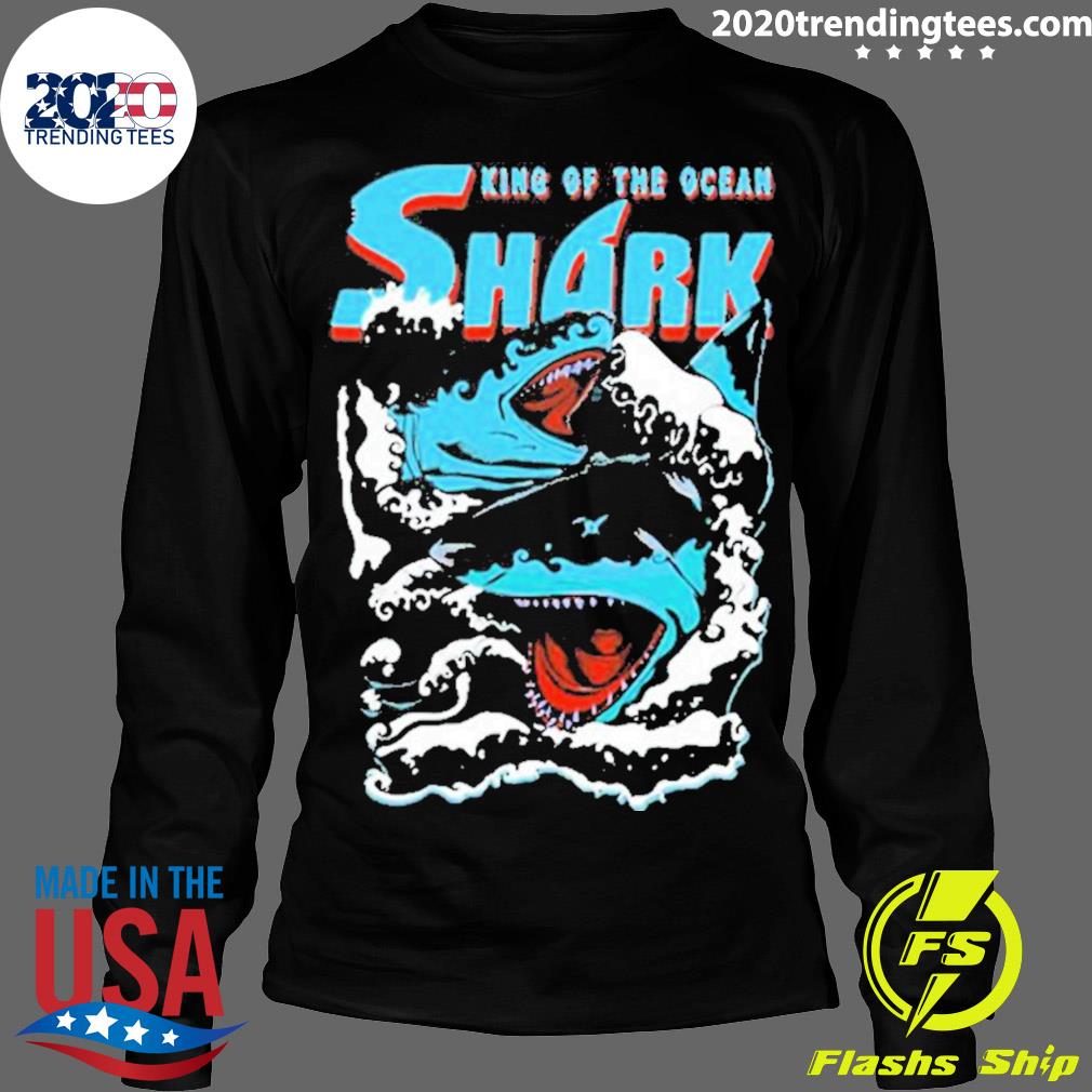 Nice shark King Of The Ocean - Adult & Kids T-Shirts, Sweatshirts & Hoodies apparel design preview 4