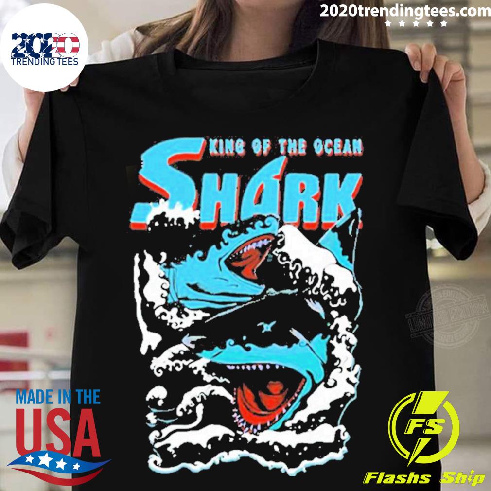 Nice shark King Of The Ocean - Adult & Kids T-Shirts, Sweatshirts & Hoodies apparel design preview 1