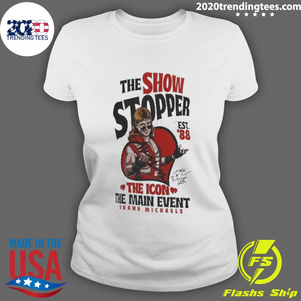 Nice shawn Michaels The Show Stopper Marquee - Adult & Kids T-Shirts, Sweatshirts & Hoodies apparel design preview 3