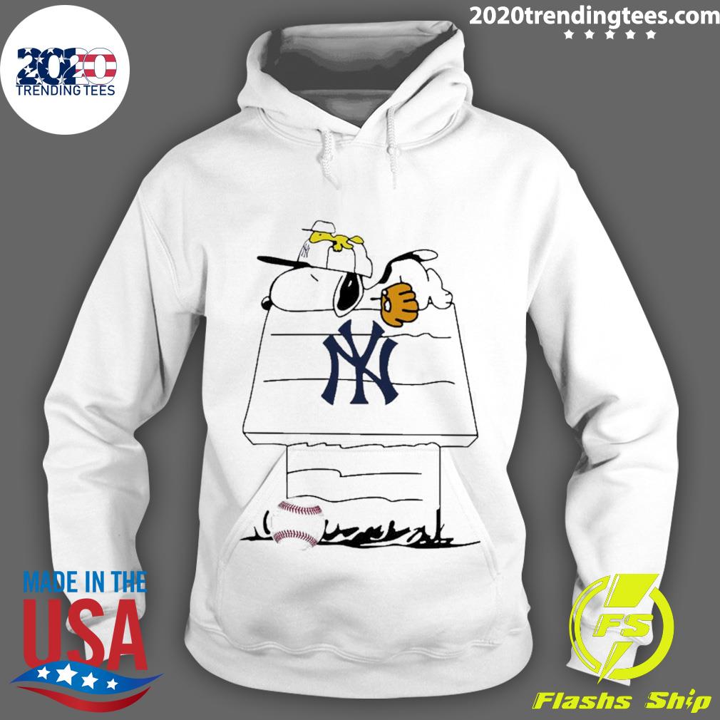 Nice snoopy Baseball New York Yankees - Adult & Kids T-Shirts, Sweatshirts & Hoodies apparel design preview 2
