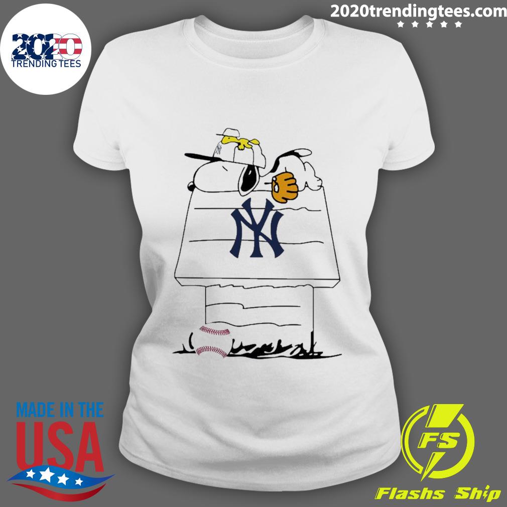 Nice snoopy Baseball New York Yankees - Adult & Kids T-Shirts, Sweatshirts & Hoodies apparel design preview 3