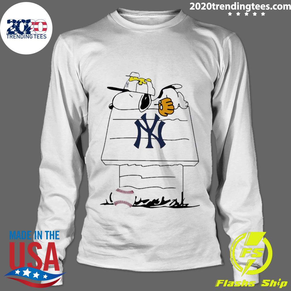 Nice snoopy Baseball New York Yankees - Adult & Kids T-Shirts, Sweatshirts & Hoodies apparel design preview 4