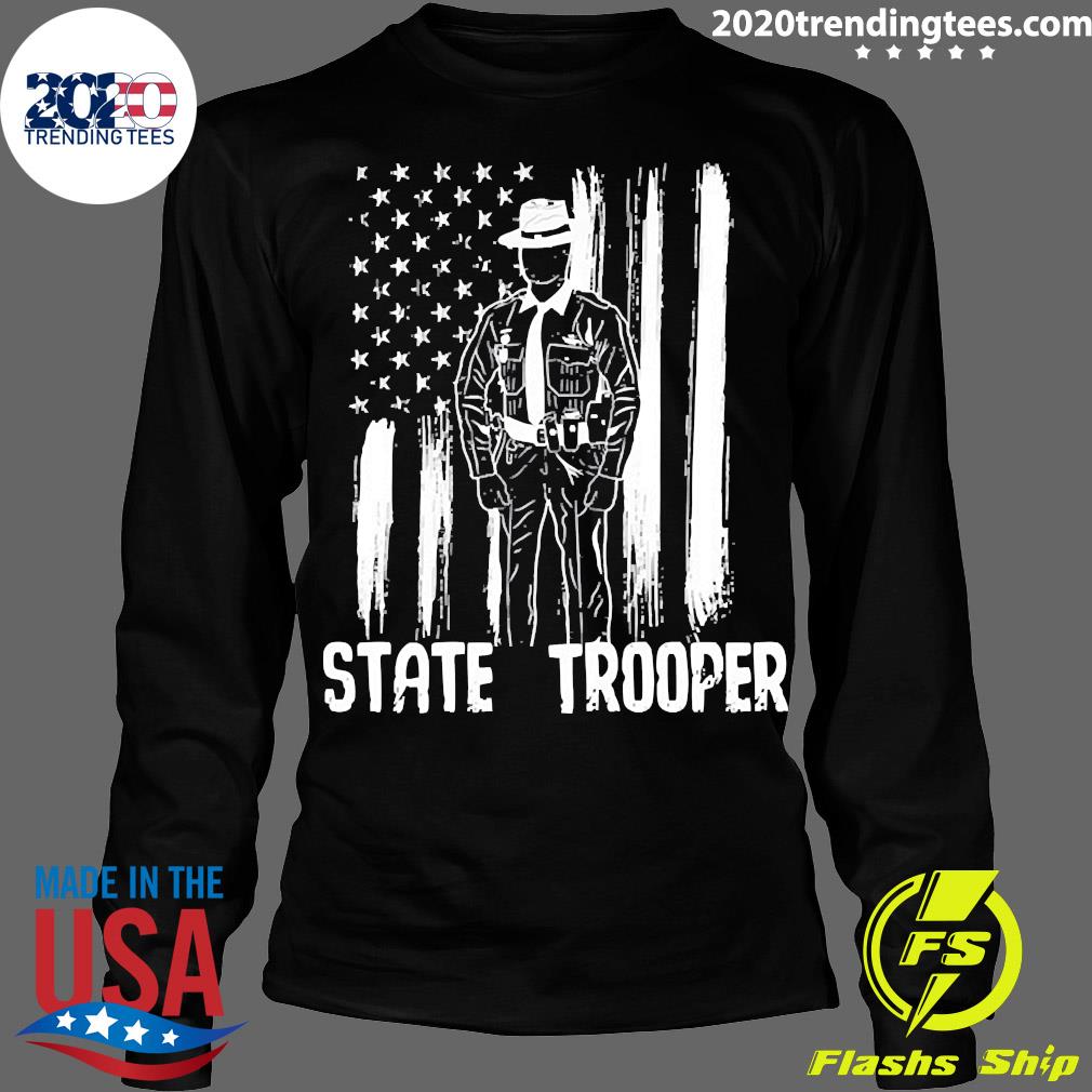 Nice state Trooper Law Enforcement Police - Adult & Kids T-Shirts, Sweatshirts & Hoodies apparel design preview 4