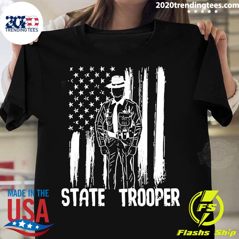 Nice state Trooper Law Enforcement Police - Adult & Kids T-Shirts, Sweatshirts & Hoodies apparel design preview 1