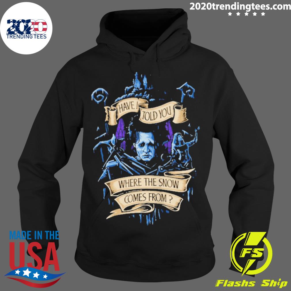 Nice story About Snow Edward Scissorhands Scary Movie - Adult & Kids T-Shirts, Sweatshirts & Hoodies apparel design preview 2