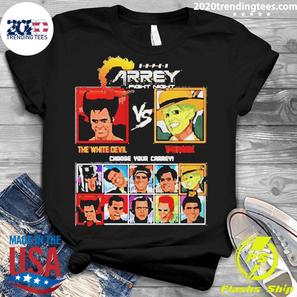 Nice super Arrey Fight Night The White Devil Vs Mask - Adult & Kids T-Shirts, Sweatshirts & Hoodies apparel design preview 3