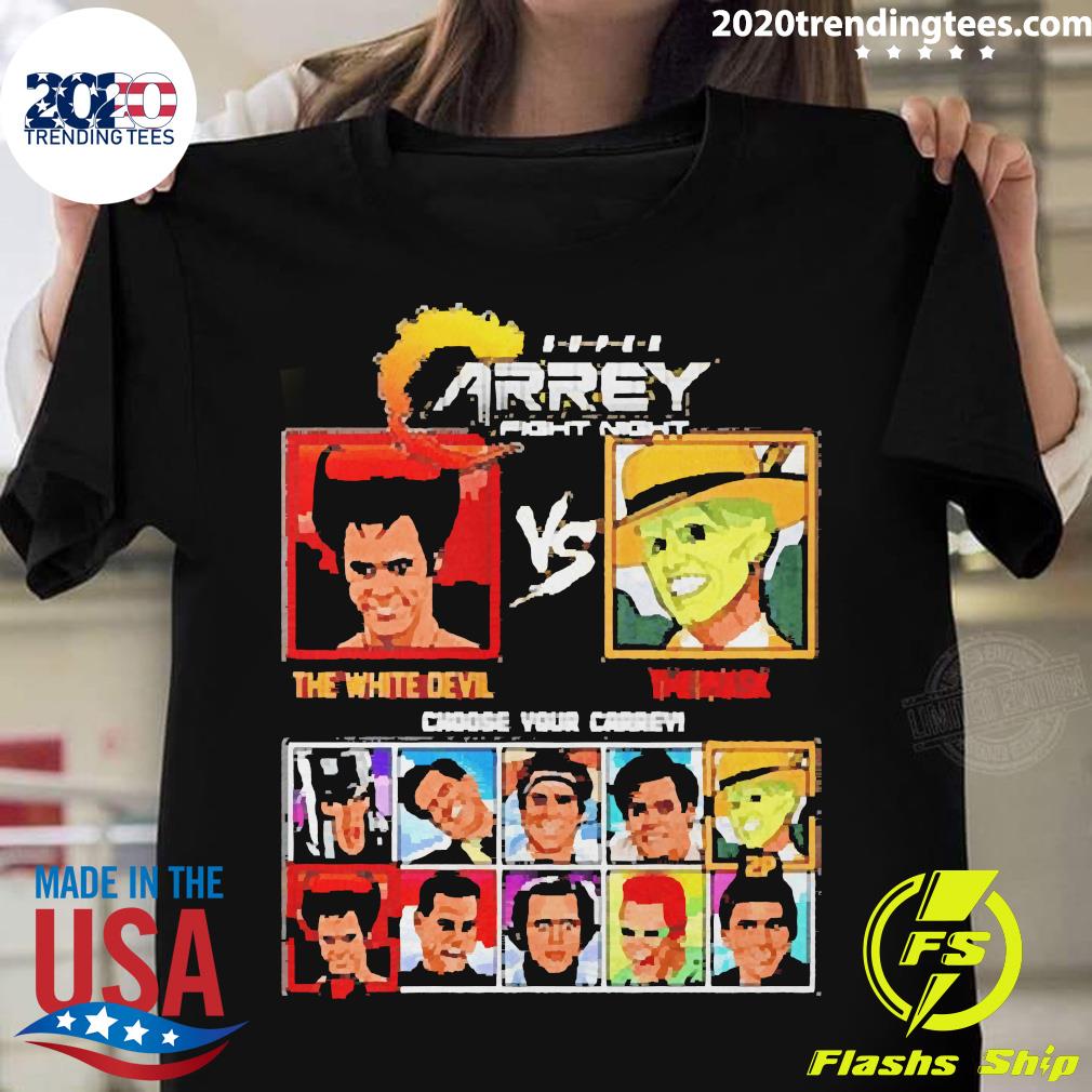 Nice super Arrey Fight Night The White Devil Vs Mask - Adult & Kids T-Shirts, Sweatshirts & Hoodies apparel design preview 1