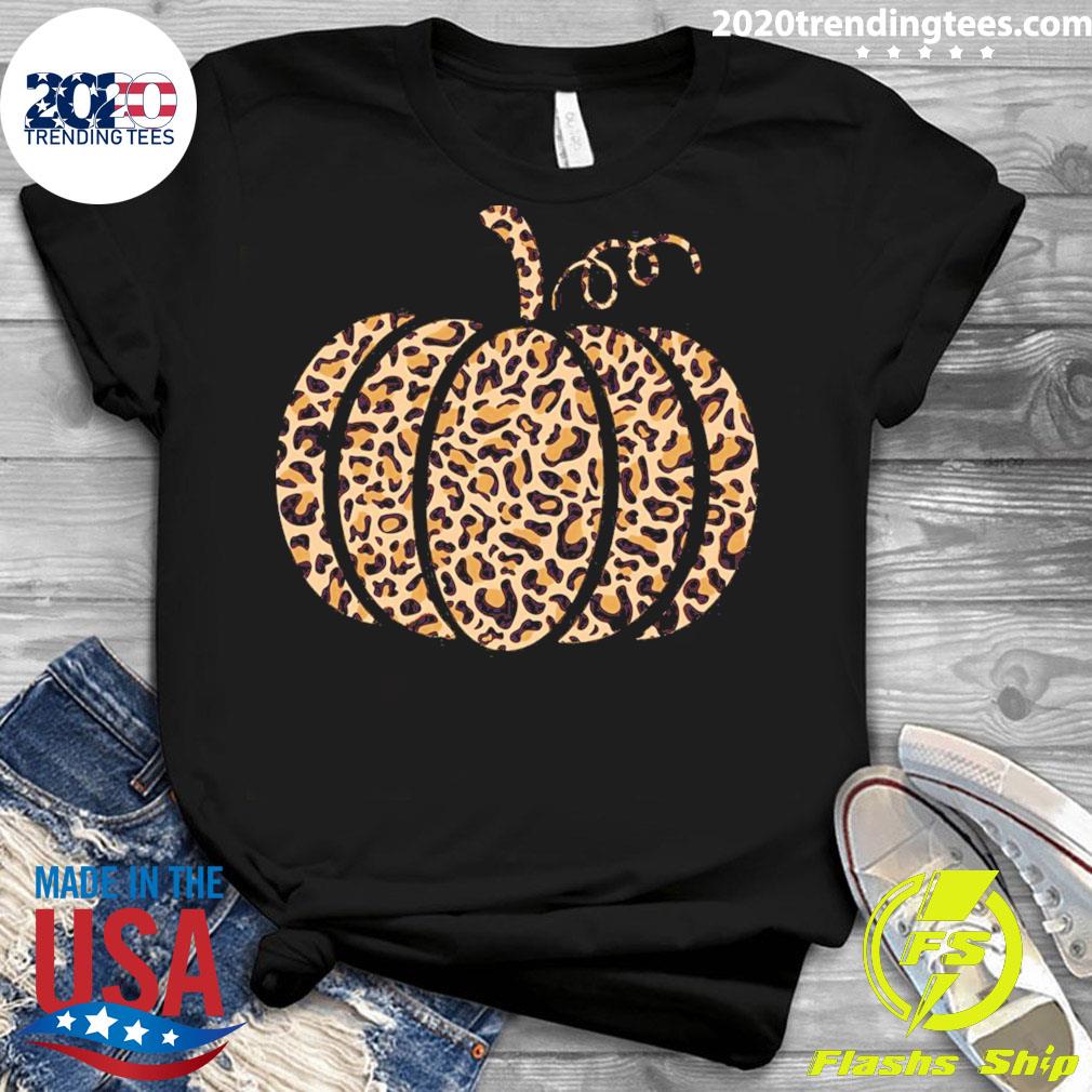 Nice thanksgiving Leopard Pumpkin - Adult & Kids T-Shirts, Sweatshirts & Hoodies apparel design preview 3