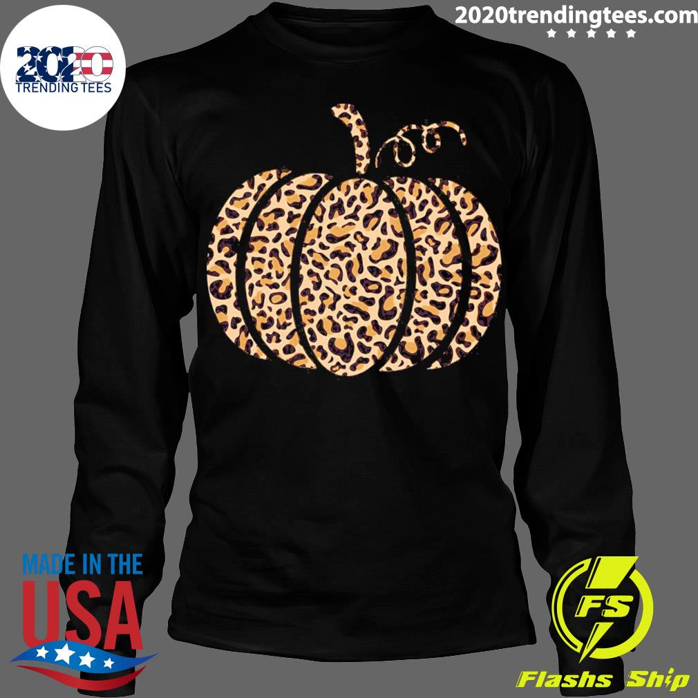 Nice thanksgiving Leopard Pumpkin - Adult & Kids T-Shirts, Sweatshirts & Hoodies apparel design preview 4