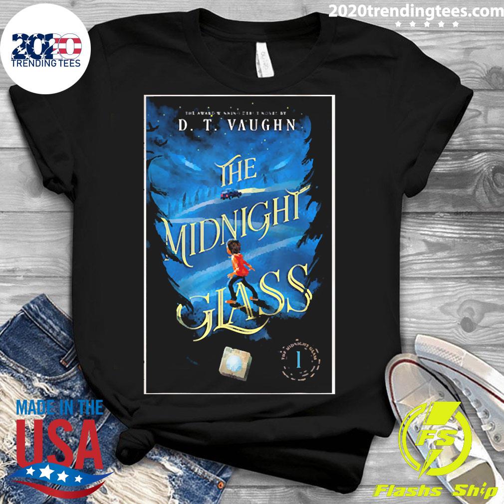 Nice the Midnight Glass Book Cover by D. T. Vaughn - Adult & Kids T-Shirts, Sweatshirts & Hoodies apparel design preview 3