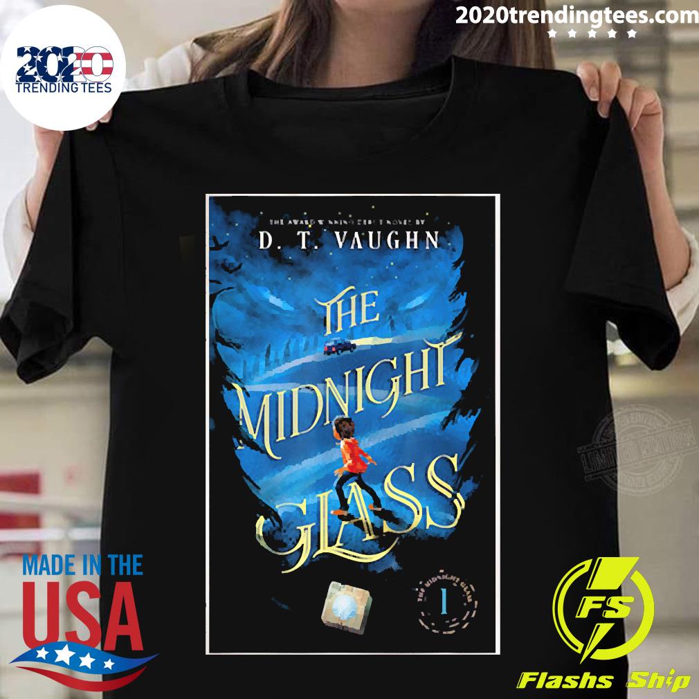 Nice the Midnight Glass Book Cover by D. T. Vaughn - Adult & Kids T-Shirts, Sweatshirts & Hoodies apparel design preview 1