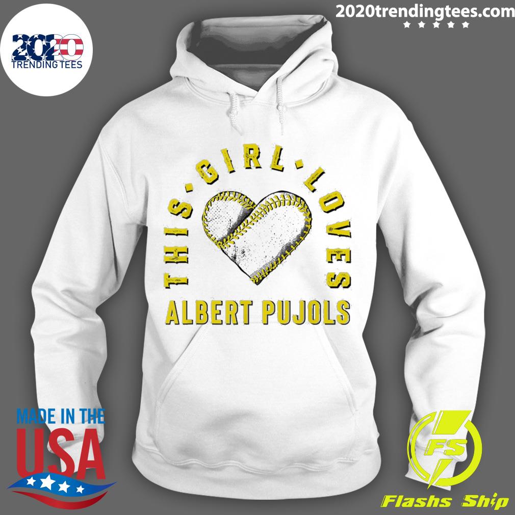 Nice this Girl Loves Albert Pujols St Louis MLBPA - Adult & Kids T-Shirts, Sweatshirts & Hoodies apparel design preview 2