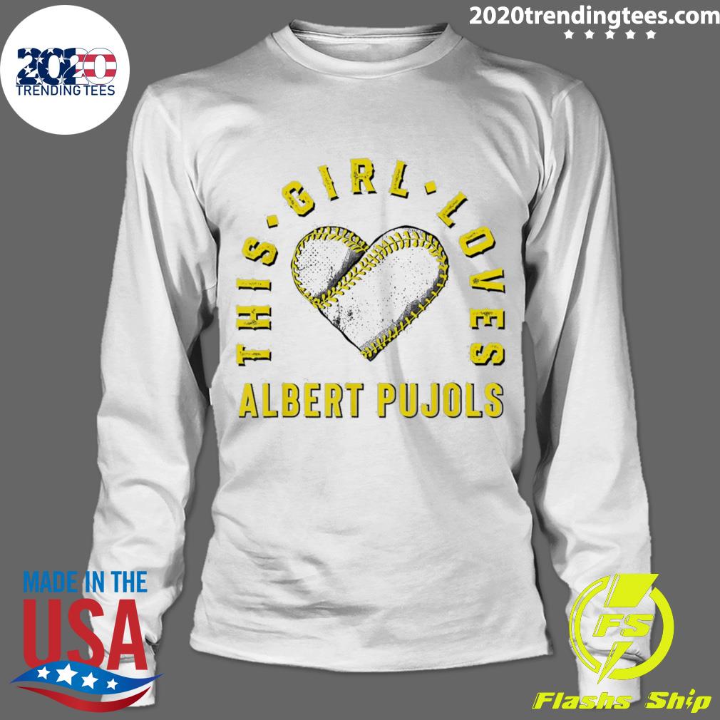 Nice this Girl Loves Albert Pujols St Louis MLBPA - Adult & Kids T-Shirts, Sweatshirts & Hoodies apparel design preview 4