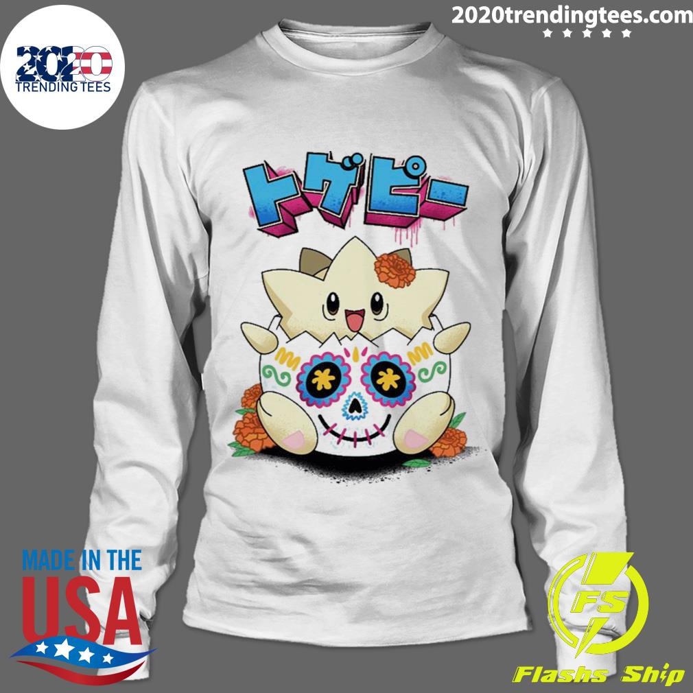 Nice togepi Calaverita And Cempasuchil Pokemon Day Of - Adult & Kids T-Shirts, Sweatshirts & Hoodies apparel design preview 4