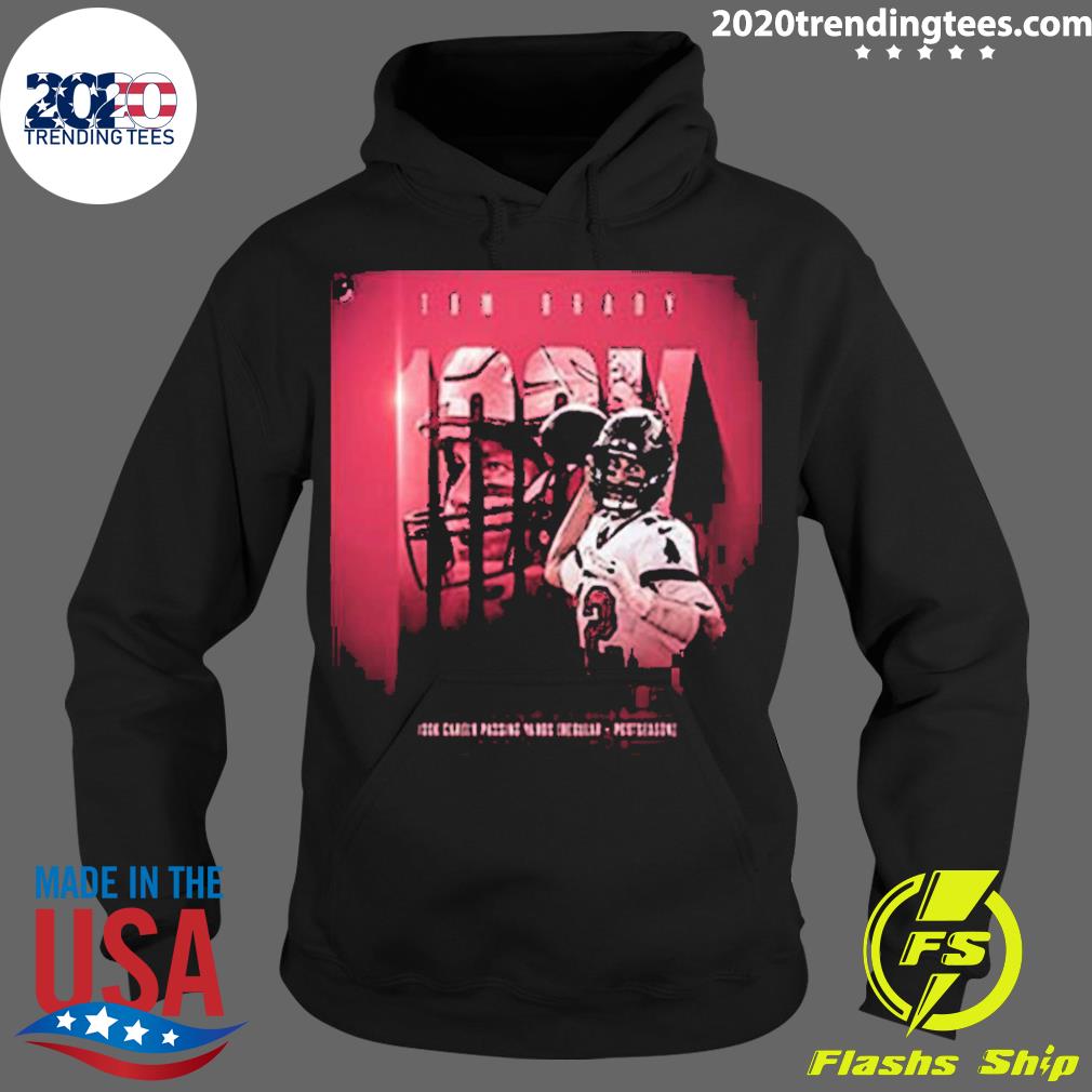 Nice tom Brady 100k Career Passing Yards Regular And - Adult & Kids T-Shirts, Sweatshirts & Hoodies apparel design preview 2
