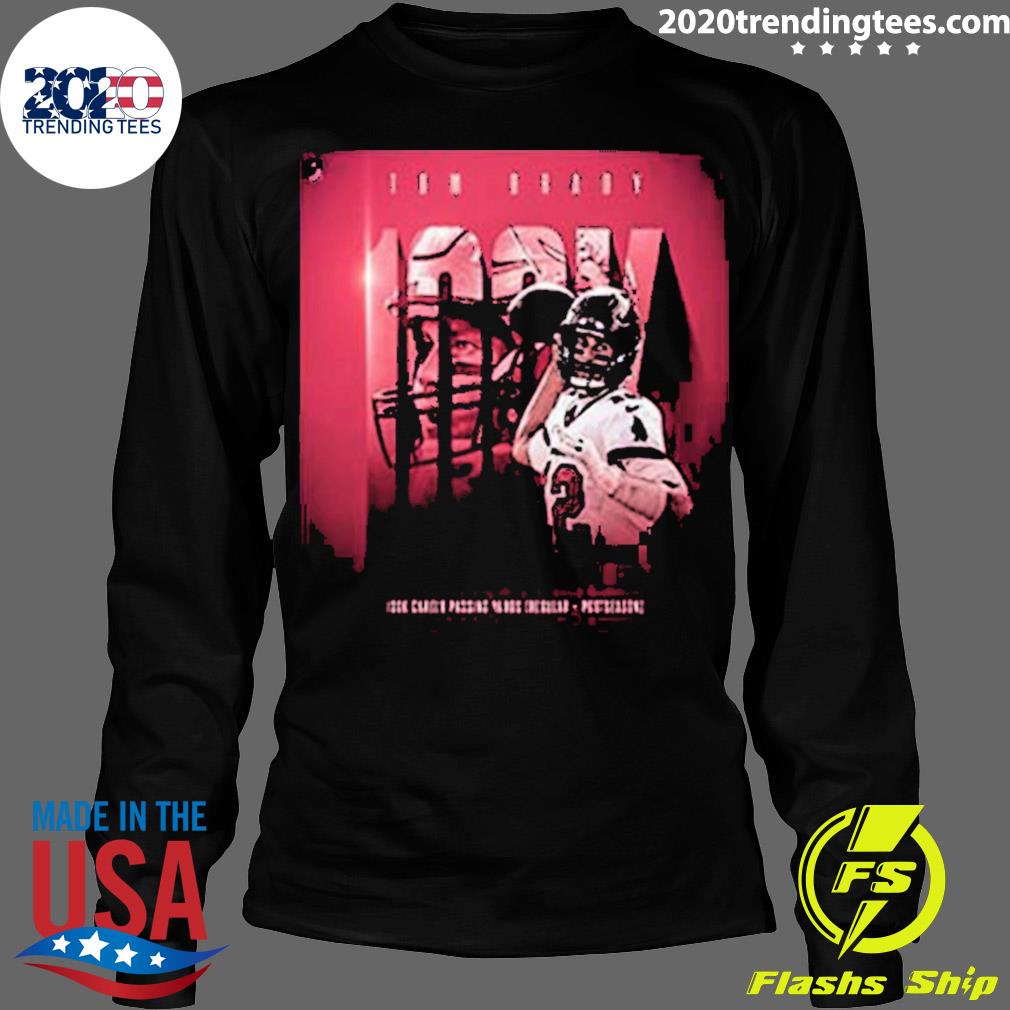 Nice tom Brady 100k Career Passing Yards Regular And - Adult & Kids T-Shirts, Sweatshirts & Hoodies apparel design preview 4