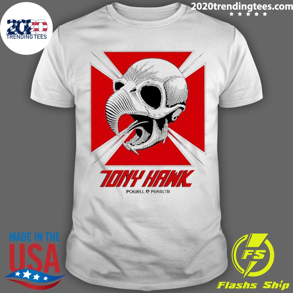 Nice tony Hawk Powell Peralta Skateboarding - Adult & Kids T-Shirts, Sweatshirts & Hoodies apparel design preview 1