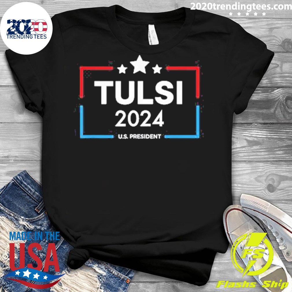 Nice tulsi Gabbard For Us President 2024 Presidential - Adult & Kids T-Shirts, Sweatshirts & Hoodies apparel design preview 3